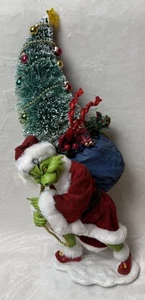 Bradford Exchange Wie der Grinch Weihnachtsskulptur mit Leuchtbaum stahl - Bild 1 von 16
