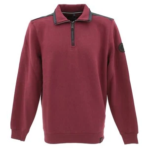 CASA MODA Herren Troyer Pullover Pulli Baumwolle bordeaux rot 26514 - Picture 1 of 2