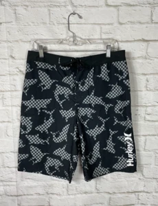 NEW Hurley Youth Boys Shark Print Boardshorts Swimsuit Size 20/30 - Picture 1 of 4