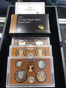 2011 S Proof Set U.S. Mint Original Government Packaging OGP Coa - Picture 1 of 1