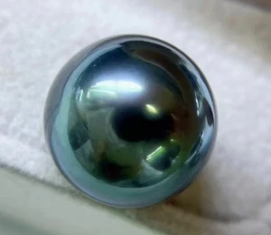 Huge 11mm Natural South Sea Genuine black blue Round Loose Pearl Undrilled 2025 - Picture 1 of 1
