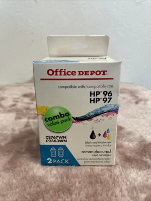 Cartuchos de tinta Office Depot HP 96/97 negro y tricolor Foto 1 de 4
