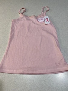 Justice Braless Cami ~ Tank Top Pink ~ Active ~ Girls Size 10 ~ New w/ tags - Picture 1 of 10