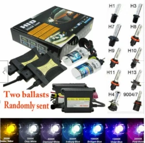 Lampadine di ricambio 55W Xenon Light HID Kit 8000~12000K H1 H3 H7 H8 H4 9006 - Foto 1 di 19