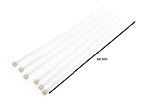 2000 X white cable zip ties strap nylon 8 inch 200mm - Picture 1 of 1