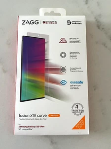 ZAGG Invisible Shield Fusion XTR Curve Screen Protector Samsung Galaxy S22 ULTRA - Picture 1 of 1