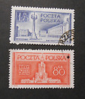 POLONIA,POLAND,POLSKA, 1953 " Ricostruzione Varsavia " 2 Valori USED