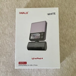 iWalk LinkPod 4 Small USB-C Portable Charger, 4500mAHh For USB-C White - Picture 1 of 3