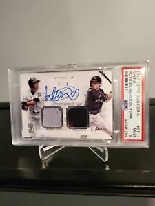 Ichiro Suzuki auto 2017 Topps Diamond Icons PSA 9 Dual Relic/Team Autograph #/10 - Picture 1 of 6
