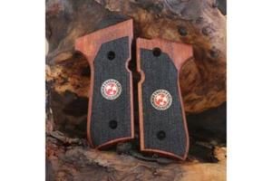 KSD Brand Beretta 92FS, 92A1, 92G, 92D, 96, M9 Compatible Rosewood Grips - Picture 1 of 1