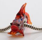 1pcs  Silver Murano Glass Bead Lampwor Animal Fit European Charm Bracelet Dw330