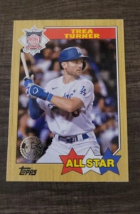 2022 Topps Series 2 87AS-40 Trea Turner 1987 All Star insert card Dodgers - Picture 1 of 2