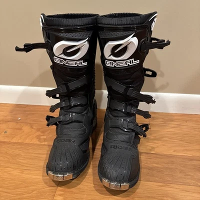 Botas de motociclista O'Neal MX para hombre talla 13 puntera de acero negra nuevas en caja Foto 1 de 4