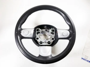 07-10 Mini Cooper R56 R55 Steering Wheel Black Leather MANUAL 6SPD NON PADDLE - Picture 1 of 12