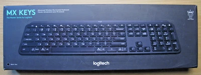 Logitech MX Keys Advanced Wireless Illuminated Keyboard Graphite 920-009294 - Image 1 of 4