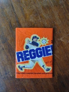 1978 ORIGINAL NY Yankees Reggie Jackson REGGIE BAR Wax Wrapper - Curtiss Candy - Picture 1 of 2