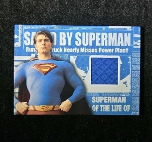 2006 Topps Superman Returns Film Kostüm Karte Supermans Anzug SELTEN! - Bild 1 von 2