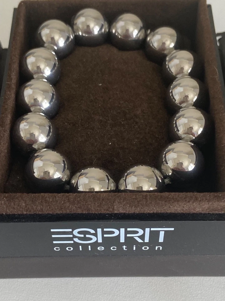 Браслет женский Esprit нержавеющая сталь серебро смелые сферы шары эластичный - Изображение 1 из 4