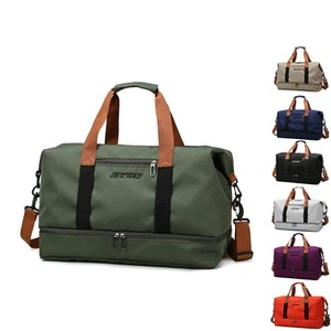 Moda Bolsas de Viaje para Mujer Gran Capacidad Hombre Bolsa de Deportes Impermeable Fin de Semana - Imagen 1 de 24