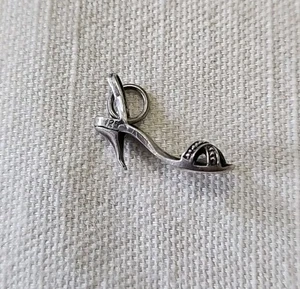 .925 Vintage High Heel Shoe Sterling Silver Jewelry Charm #shoe collector #shoe - Picture 1 of 5