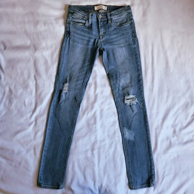 Pantalones de mezclilla ajustados elásticos DITTOS para mujer talla 24 desgastados azul lavado Foto 1 de 4