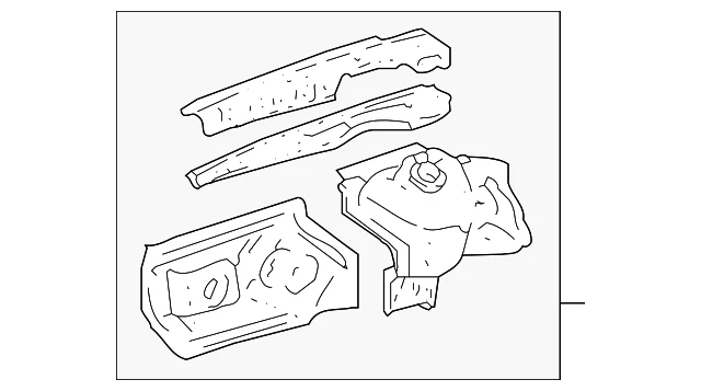 Conjunto Delantal Original Toyota 53702-06051 Foto 1 de 2