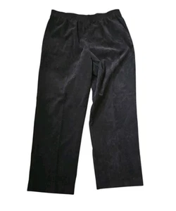 New With Tag Classic Fit Alfred Dunner Black Pants Portioned Short Pants Size 12 - Picture 1 of 5