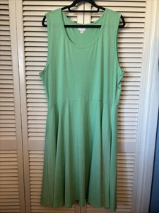 LuLaRoe Nicki Sleeveless Dress 3XL Mint Green Solid - Picture 1 of 4
