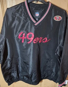 SUÉTER CORTAVIENTOS SAN FRANCISCO 49ERS CON GUIÓN DE ALTA CALIDAD TALLA L - Imagen 1 de 8