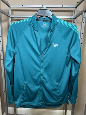 Chaqueta Everlast Youth Azul Teal con Cremallera, Unisex Talla XL 18/20, Bolsillos Foto 1 de 4