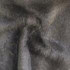 Super Luxury Faux Fur Fabric Material GREY RACCOON