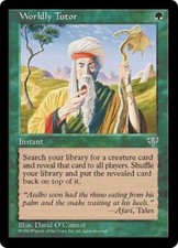 WOTC MtG Mirage Worldly Tutor (U) NM