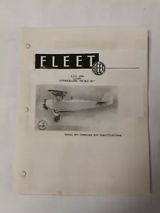 Consolidated Fleet Model 14 Husky Jr. Drawings & Specifications Copy - Picture 1 of 12