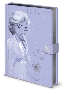 A5 Premium Notizbuch FROZEN 2 - Be Brave - Elsa Lilac Snow Liniert NEU SR72954 - Imagen 1 de 1