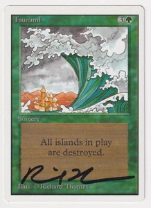 Signed Tsunami LP Unlimited Edition Artist Richard Thomas 1993 MTG Magic Vintage - Picture 1 of 2