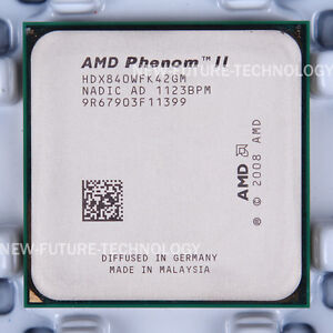 AMD Phenom II X4 840 (HDX840WFK42GM) Processor CPU 667MHz 3.2GHz Socket AM3 95W