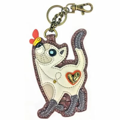 Chala - Slim Cat - Key Fob / Purse Charm - 806SC0 - Image 1 of 2