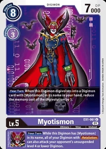 Myotismon - Uncommon - EX1-061 U Digimon TCG Card - Purple - Picture 1 of 1