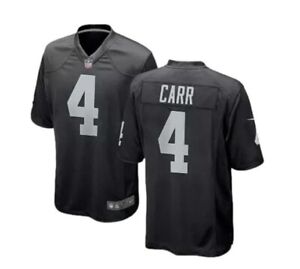 Las Vegas Raiders NFL Nike Derek Carr #4 Football Jersey Black Size XL NWT