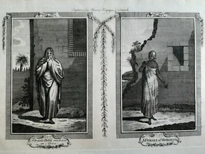Abito femminile, Donna marocchina, Marocco Africa// Acquaforte Henry Moore 1790  - Picture 1 of 4