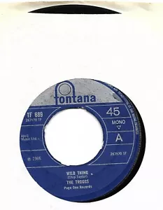 The Troggs - Wild Thing + From Home - 1966 Fontana 7" TF 689 - Canada - Mono - Picture 1 of 2