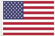 United States of America USA Sleeved Courtesy Flag ideal for Boats 45cm x 30cm