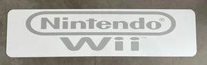 Nintendo Wii Aluminum Sign Retro Console Logo Wall Display Collectors Grade - Foto 1 di 2