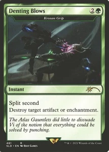 MTG Denting Blows (481) *Non-Foil* Secret Lair: Arcane MT/NM League of Legends - Picture 1 of 2
