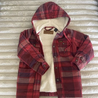 Дети средний Wrangler подлинный Western куртка клетку и шерпа с подкладкой - Изображение 1 из 3