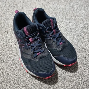 Asics Gel-Sonoma 6 Womens Black / Pink Trainers Size UK 8 - Picture 1 of 7