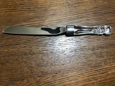 Faca para bolo de noiva Waterford Crystal Lismore 12 polegadas ~~como nova - Imagem 1 de 4