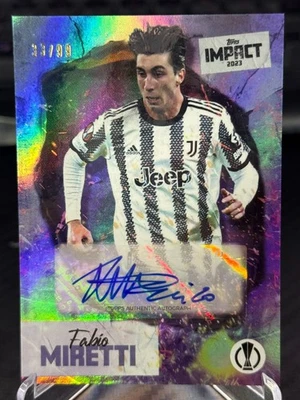 Topps Impact 2023 Fabio Miretti /99 Autograph/Auto - Image 1 of 2