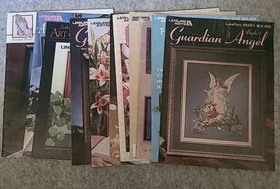 Large Lot 11 Religious Cross Stitch Pattern Books Guardian Angels, Serenity... - Image 1 of 4