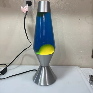 2000 Lava The Original Schilling Series Lavalampe - Blau / Gelb - Bild 1 von 10